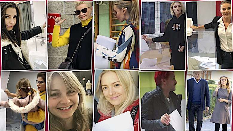 Wybory samorządowe 2018 gwiazdy głosowanie