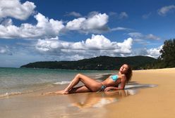 Joanna Opozda pozuje w bikini. Rajskie wakacje w Tajlandii