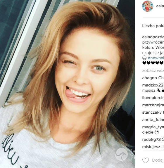 Joanna Opozda w nowej fryzurze