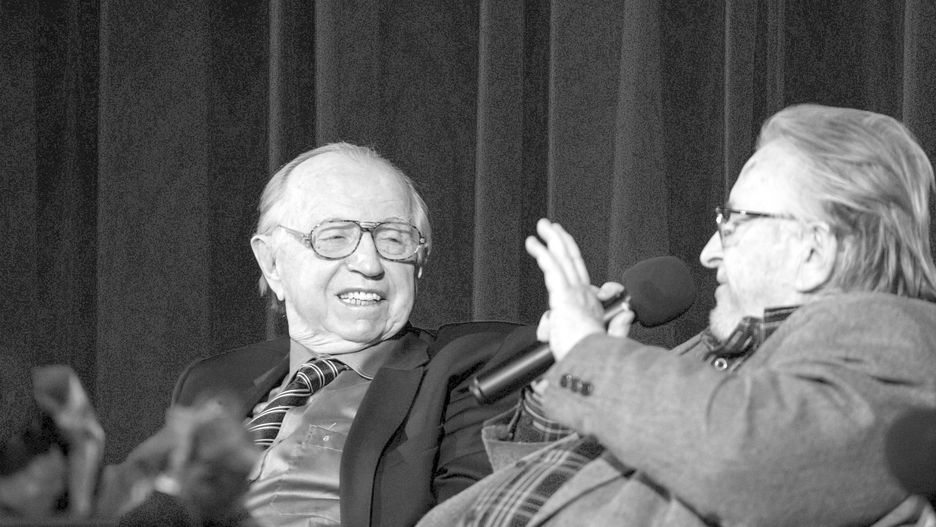 Wiesław Zdort i Kazimierz Kutz w 2017 r.