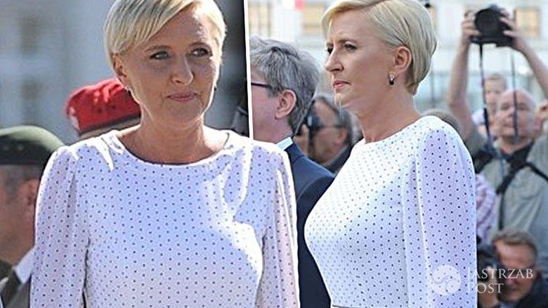 Agata Duda na obchodach Święta Wojska Polskiego 2017