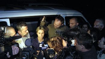 Dziennikarze po uwolnieniu
