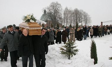 Pogrzeb jednej z ofiar tragedii