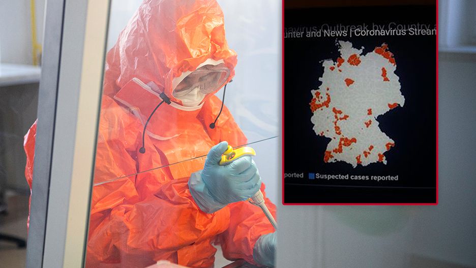 Koronawirus wraz z niemieckimi pacjentami przybliżył się do granic Polski. Na mapie zaznaczono niemieckie landy, gdzie wystąpiły przypadki zakażeń.