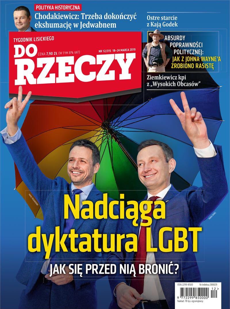 "Nadciąga dyktatura LGBT", "Homoterror". Okładki tygodników