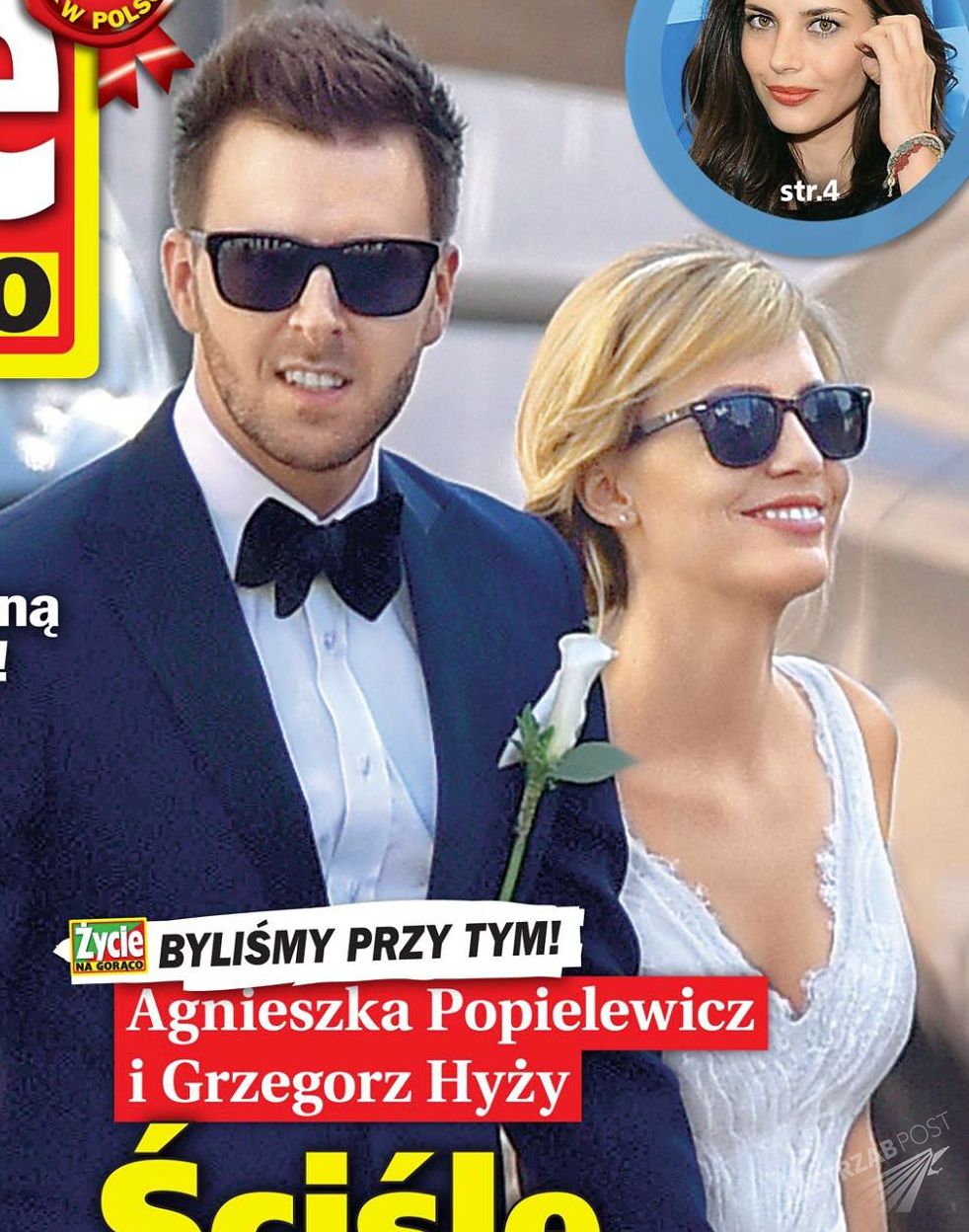 Życie na gorąco pokazało zdjęcie ze ślubu Agnieszki Popielewicz i Grzegorza Hyżego
