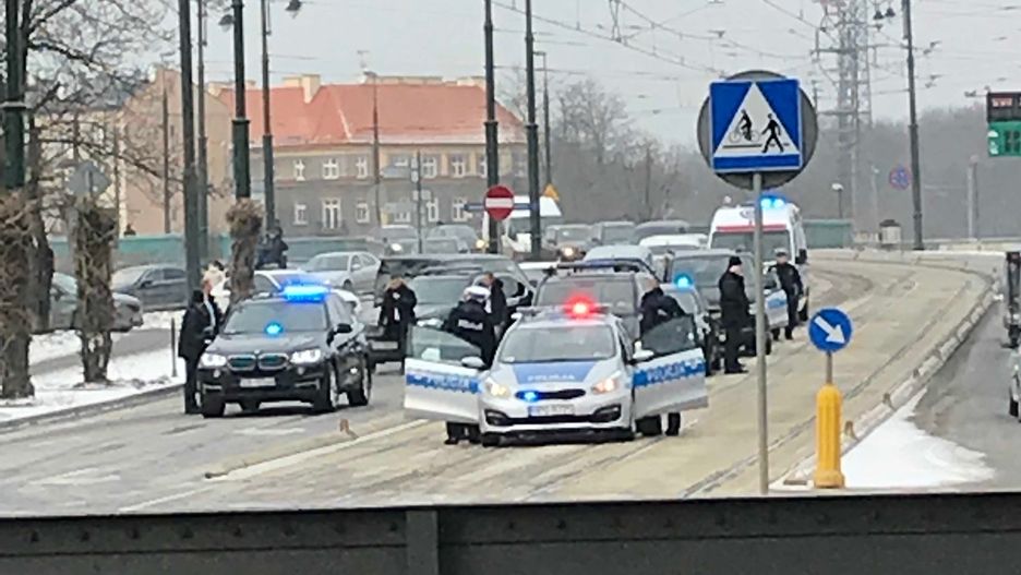 Po kolizji para prezydencka przesiadła się do innego samochodu