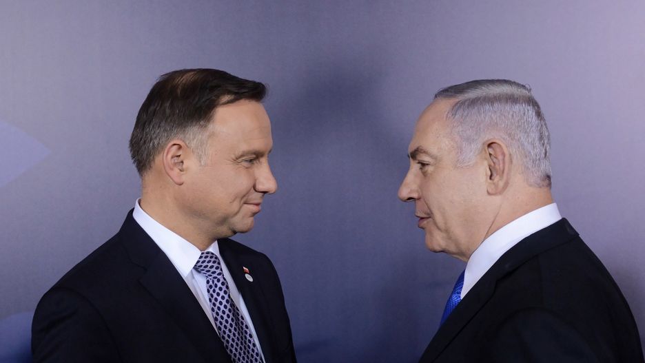 Andrzej Duda i Beniamin Netanjahu spotkali się w lutym na konferencji w Warszawie