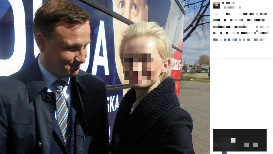 Joanna robiła sobie mnóstwo selfie z prezydentem Andrzejem Dudą