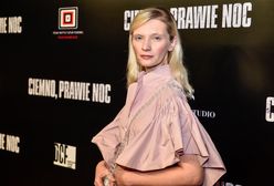 Agata Buzek na premierze "Ciemno, prawie noc". Wybrała oryginalną kreację