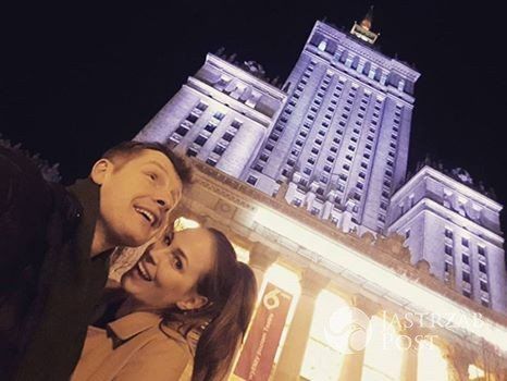 Rafał Mroczek z ukochaną Joanną
