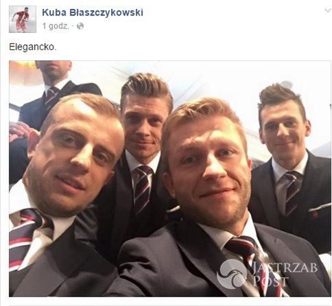 Zdjęcia polskich piłkarzy w garnitutach
