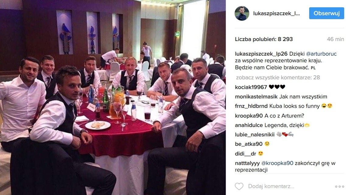 Łukasz Piszczek podziękował Arturowi Borucowi