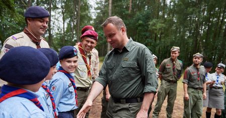 Andrzej Duda pojechał na obóz harcerski
