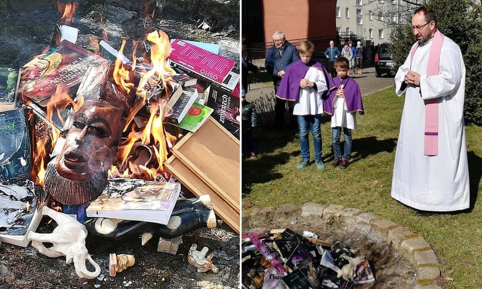 Ksiądz palił książki z Harrym Potterem. Prokuratura umarza śledztwo