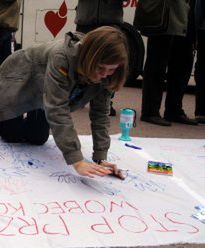 "Stop przemocy wobec kobiet"