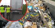 Nielegalny przemyt z Niemiec udaremniony. 20 ton śmieci w ciężarówce
