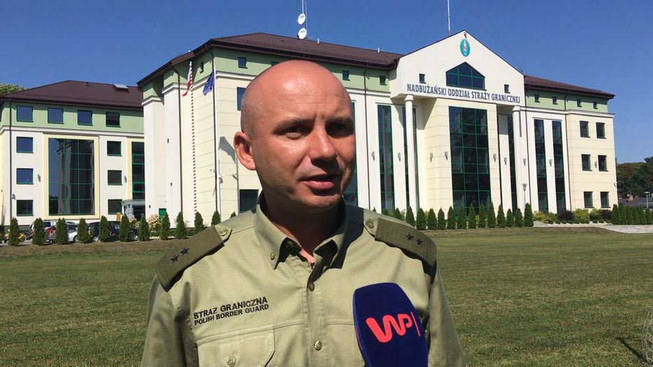 Podporucznik Dariusz Sienicki z Nadbużańskiego Oddziału Straży Granicznej