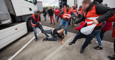 Chciał opuścić teren strajku. Związkowcy go nie puścili