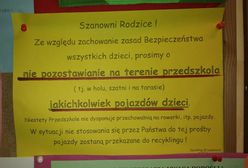 Nietypowe ogłoszenie w przedszkolu. "Rowerki dzieci do recyklingu"