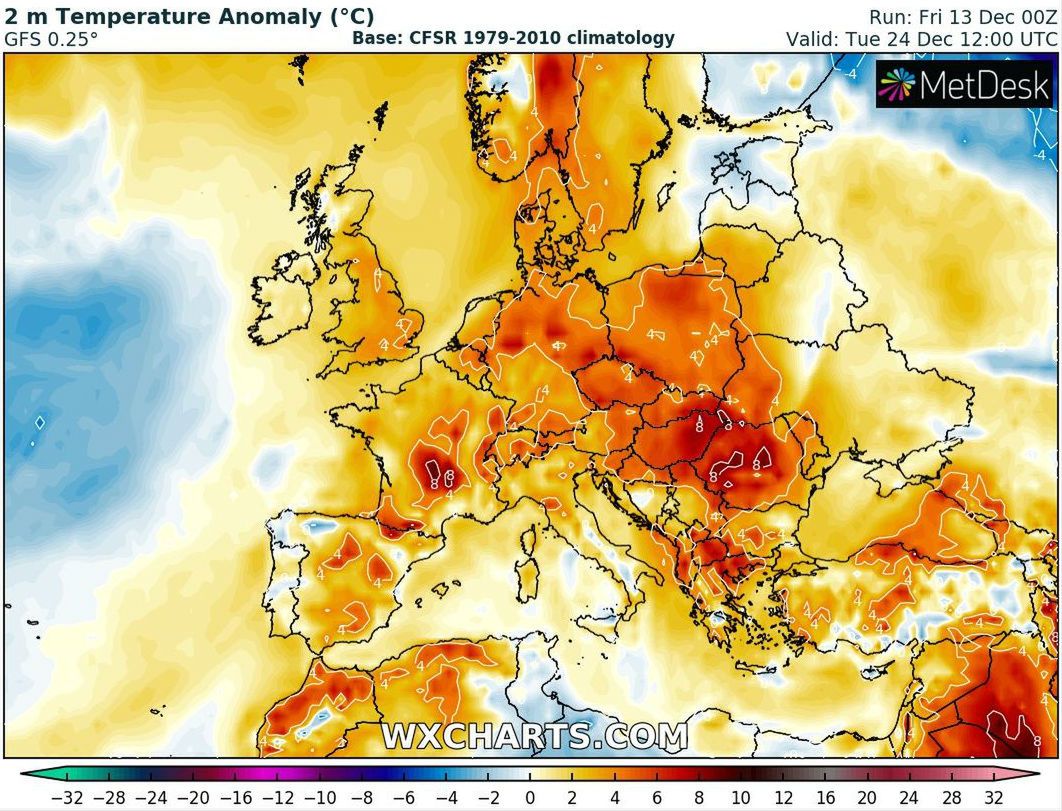 Boże Narodzenie 2019 z temperaturami na plusie. Znowu globalne ocieplenie daje o sobie znać. 