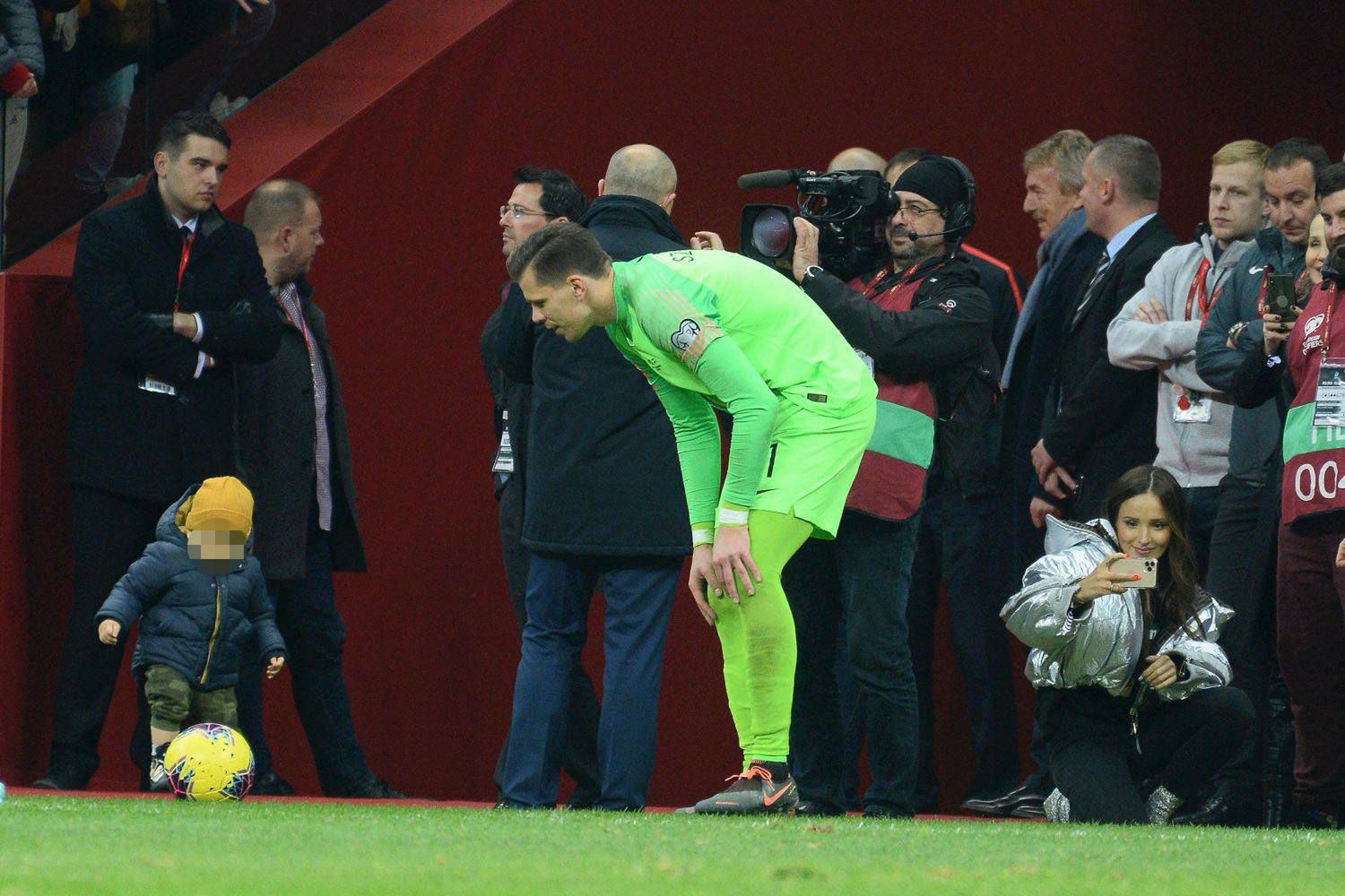 Marina Łuczenko, Wojtek Szczęsny, Liam Szczęsny fot. ONS