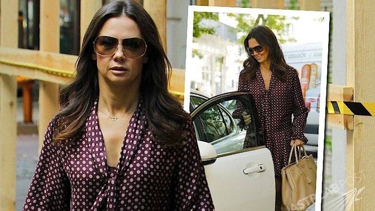 Kinga Rusin w jesiennej stylizacji - paparazzi