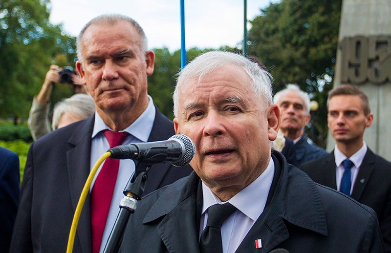 Jarosław Kaczyński i poseł PiS Tadeusz Dziuba.