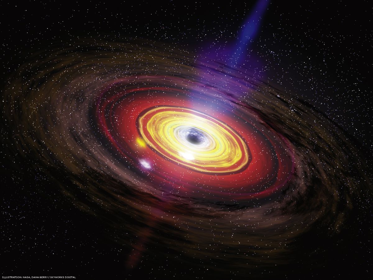 Miliony czarnych dziur pożerają materię niedaleko Ziemi?