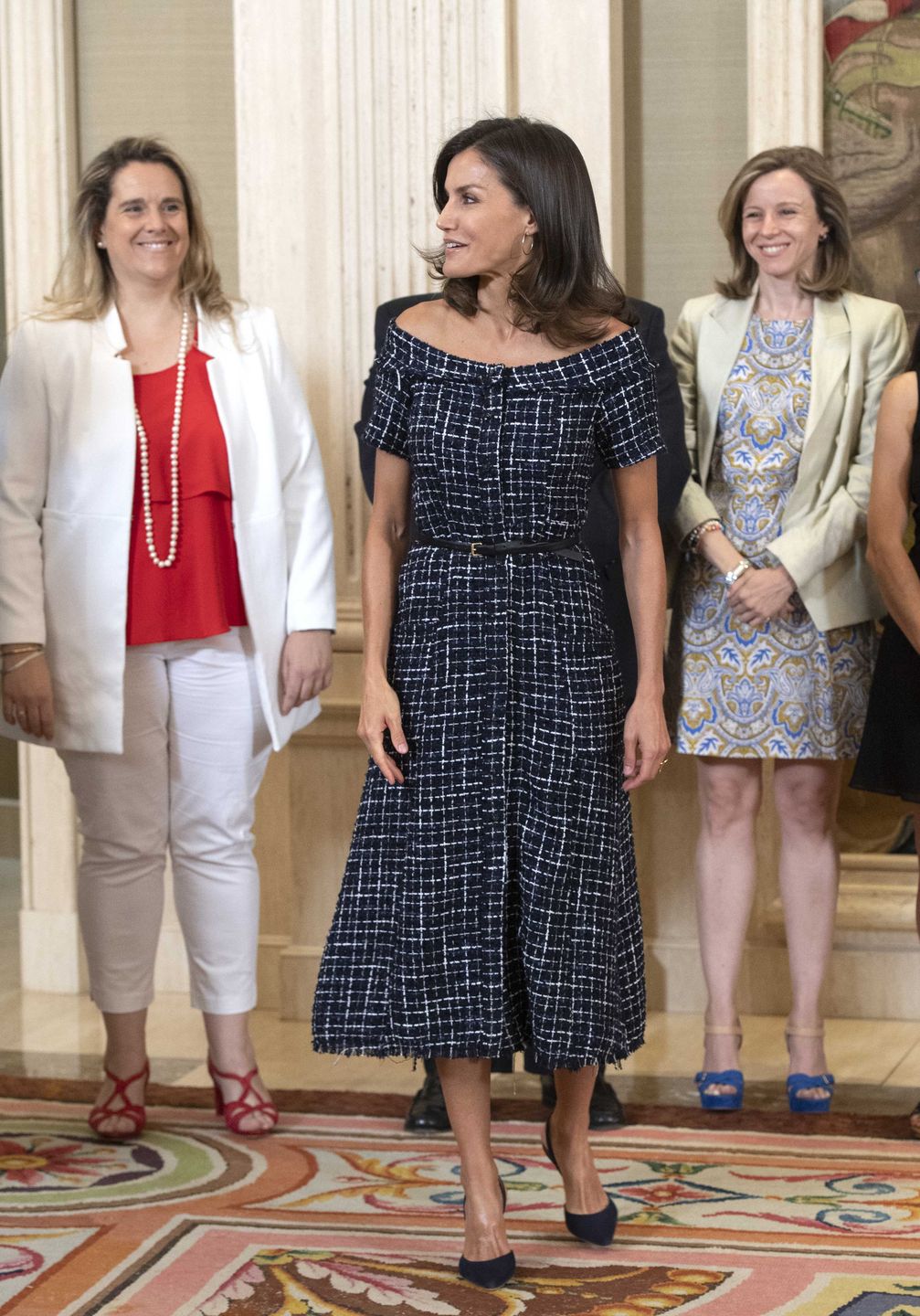 Królowa Letizia w pałacu w Madrycie