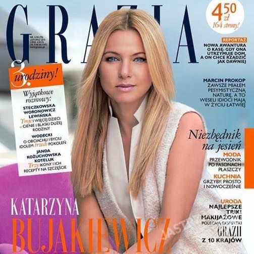 Kasia Bujakiewicz na okładce Grazii