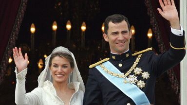 Felipe i Letizia w dniu swojego ślubu
