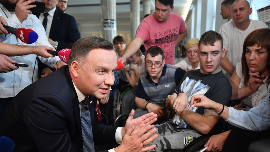 Andrzej Duda zapewnił protestujących o woli pomocy