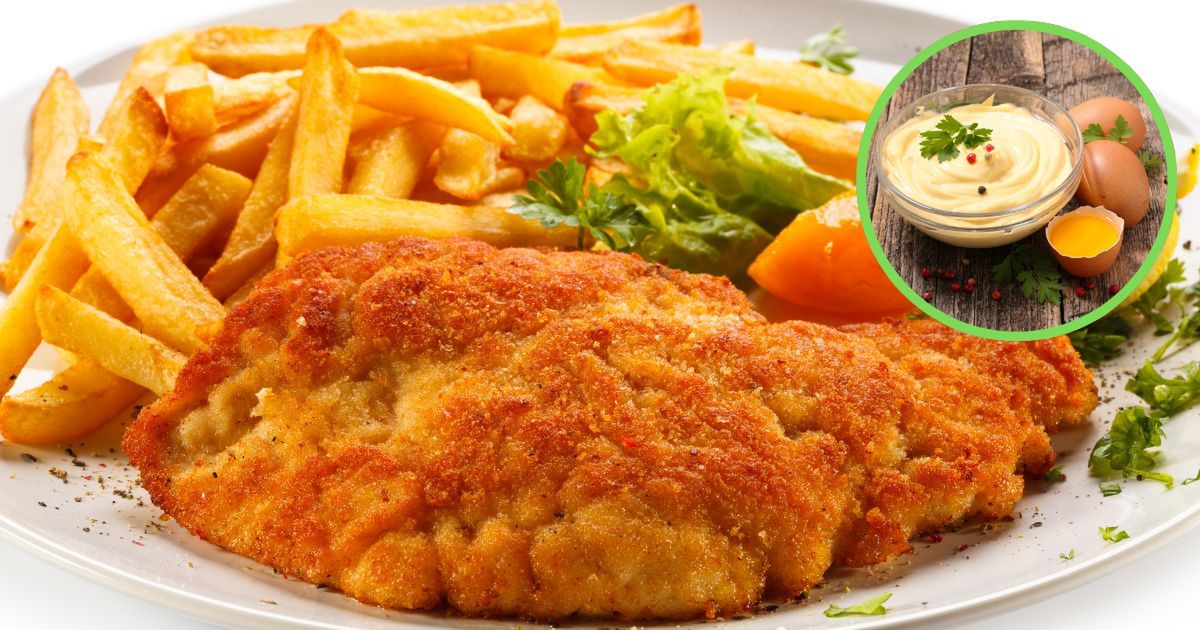 Rewolucyjny kotlet schabowy bez jajka, panierowany w majonezie