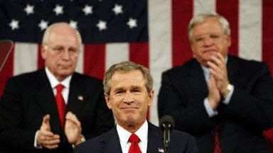 Przemówienie Busha spodobało się jego zapleczu