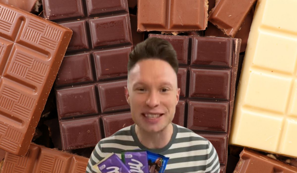 Ile cukru jest w czekoladzie? - Pyszności; Foto Canva.com i screen z https://www.instagram.com/michal_wrzosek/