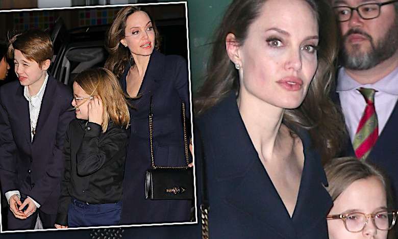 Elegancka Angelina Jolie ze wszystkimi swoimi dziećmi w kinie. Ale się zmienili!