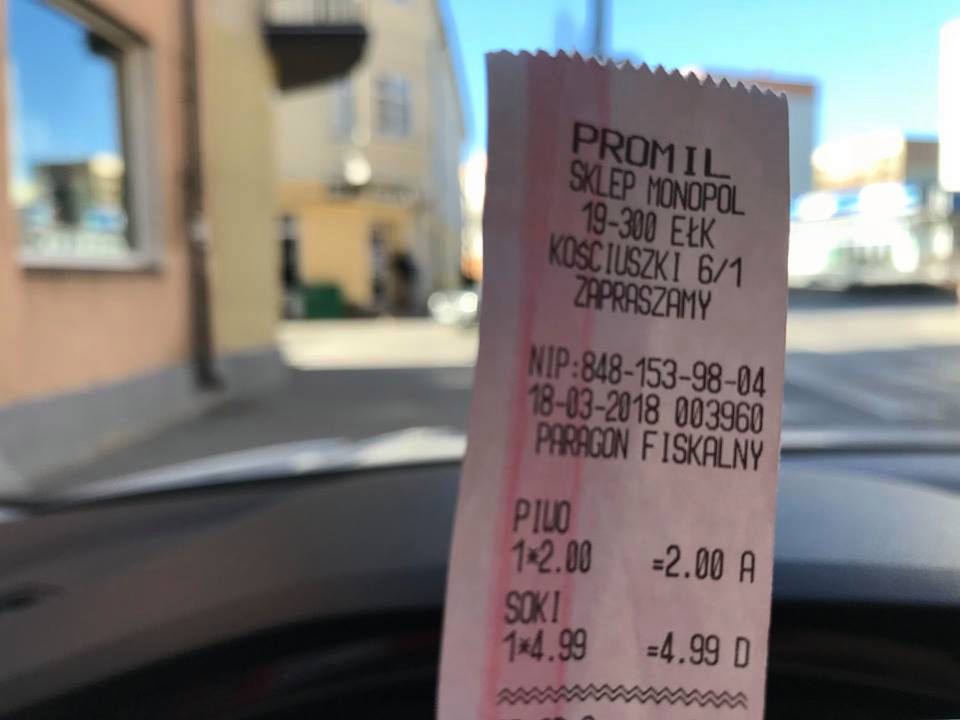 Paragon ze sklepu żony posła PiS 