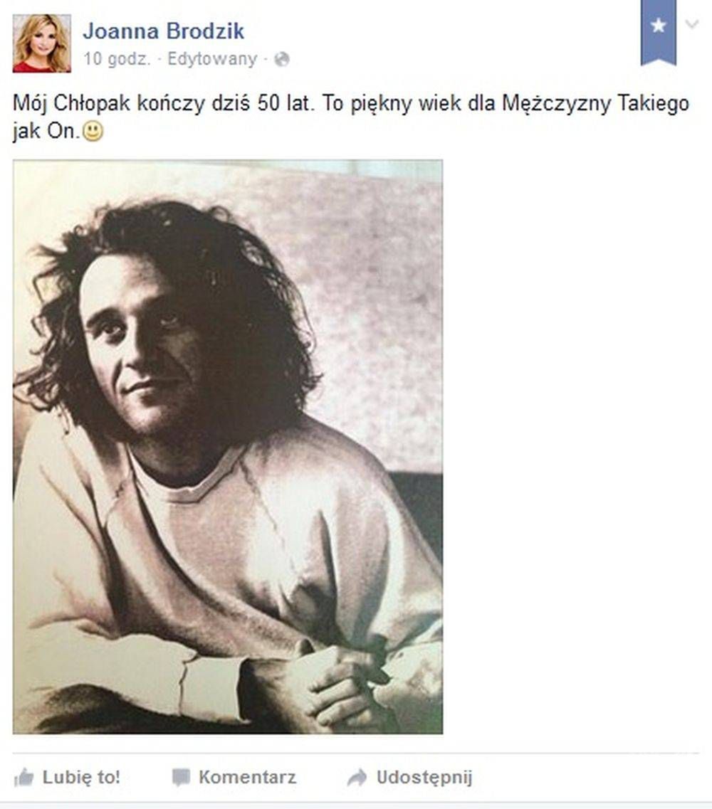 Joanna Brodzik złożyła życzenia Pawłowi Wilczakowi