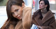 Kinga Rusin w pluszowym płaszczu i z luksusową nerką. Wiele kobiet oszaleje na widok tej stylizacji