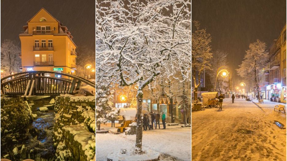 Zakopane w poniedziałek wieczorem wyglądało jak z bajki.