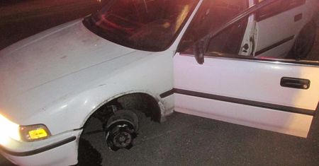 Zgubił się kradzionym samochodem. Nie mógł gorzej trafić