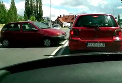 #dziejesiewmoto: kolizja przy zmianie pasa