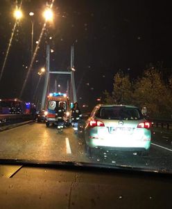 Warszawa. Zderzenie 5 aut na Moście Siekierkowskim