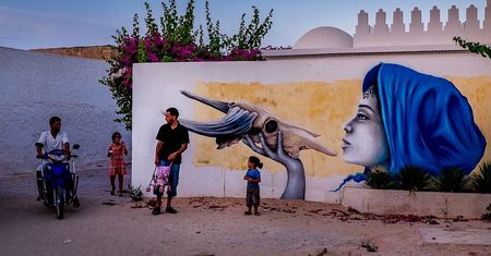 Djerba. Tunezja. Wyjątkowe graffiti. Zapomniana wioska odzyskała blask