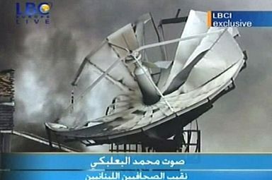 Izraelskie bomby zniszczyły stacje telewizyjne