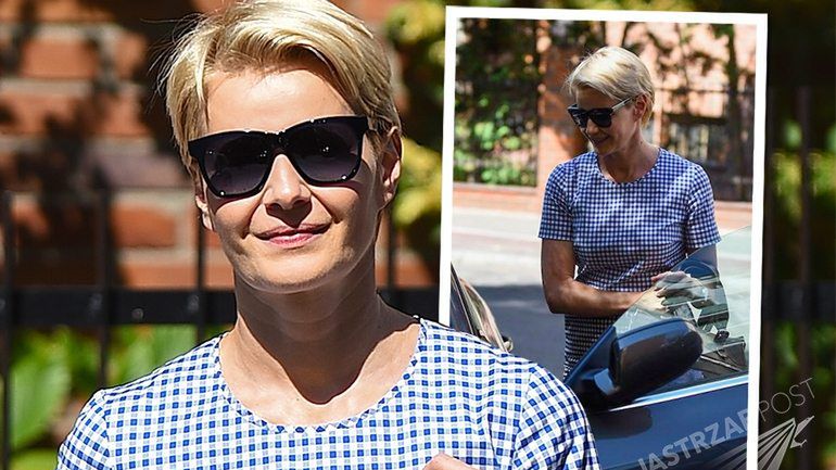 Małgorzata Kożuchowska u fryzjera. Zdjęcia paparazzi 2015