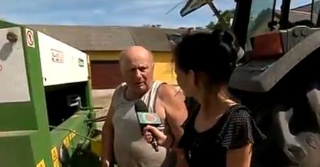 Przesłuchanie Tuska w prokuraturze. TVP Info pyta rolnika, czy pójdzie na marsz z byłym premierem. Ten wpadł w furię