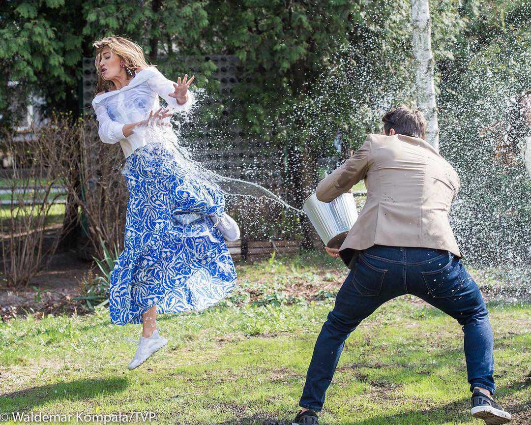 Tomasz Wolny, Marcelina Zawadzka - Śmigus-dyngus 2019 (fot. Instagram)