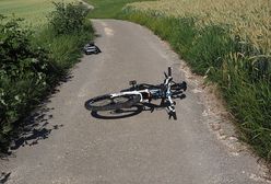 13-latek prowadząc BMW potrącił rowerzystę. Miał wyjątkowego pecha